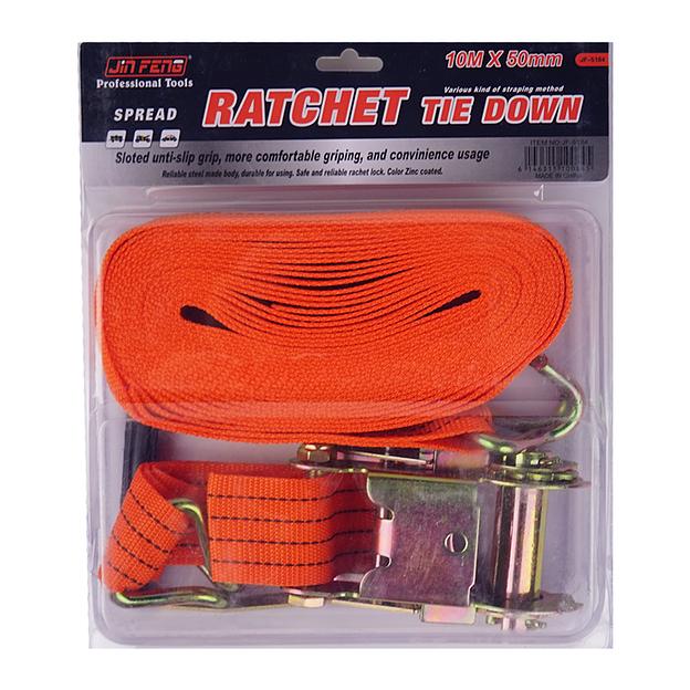 Стяжной Ремень С Крюками (50мм, 5т, 10м) RC-5t-50-10 фото 1