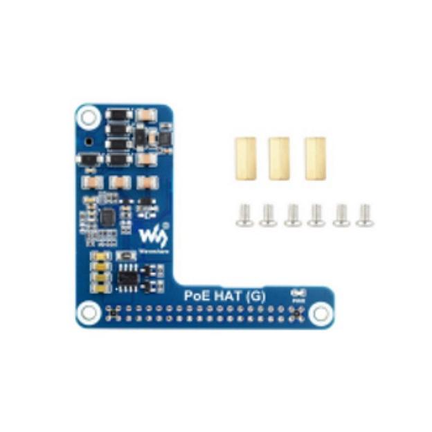 RA820 Плата расширения Waveshare PoE HAT (G) для Raspberry Pi 5 фото 1