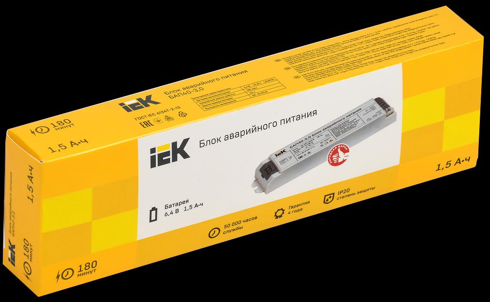Iek LLVPOD-EPK-40-3H Блок аварийного питания БАП40-3,0 для LED фото 2