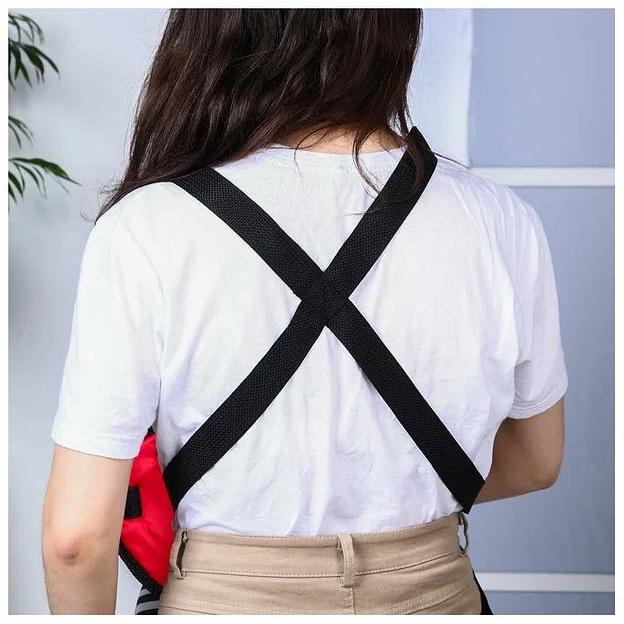 Рюкзак-переноска «Сидим, лежим» красный ОПТ фото 4