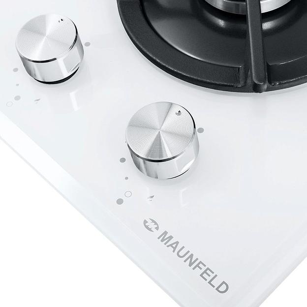 Газовая варочная поверхность Maunfeld EGHG.32.1CW/G белый фото 6
