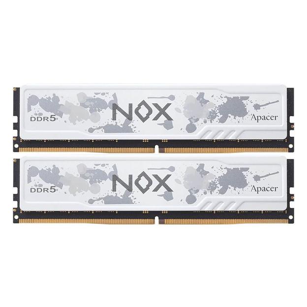 Модуль памяти Apacer 32GB DDR5 6400 DIMM OC NOX White w/HS, kit 2x16GB CL32, 1.4V фото 1