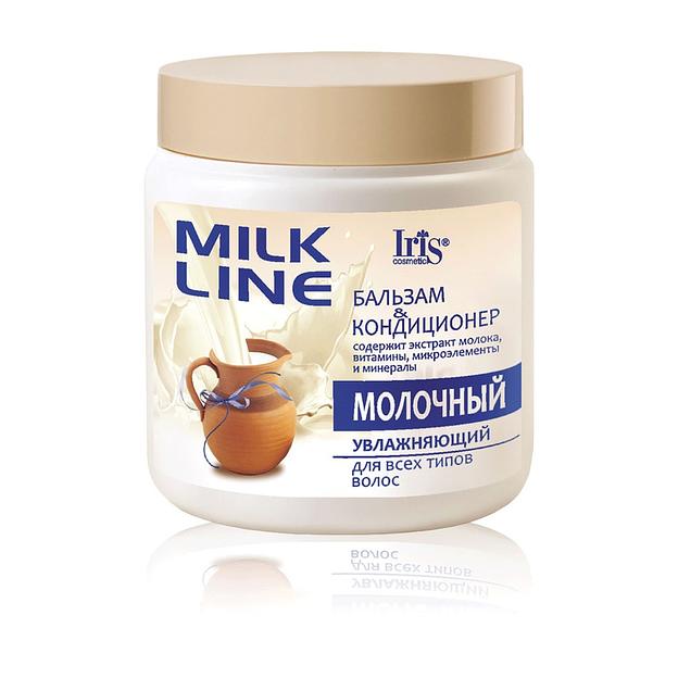 Iris cosmetic молочная бальзам-кондиционер молочный увлажн 500мл фото 1