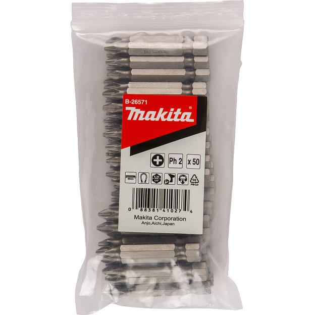 Насадка бита PH2, 50 мм, E-form (MZ), 50 шт. фото 2
