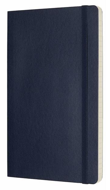 Блокнот Moleskine CLASSIC SOFT QP616B20 Large 130х210мм 192стр. линейка мягкая обложка синий сапфир фото 2