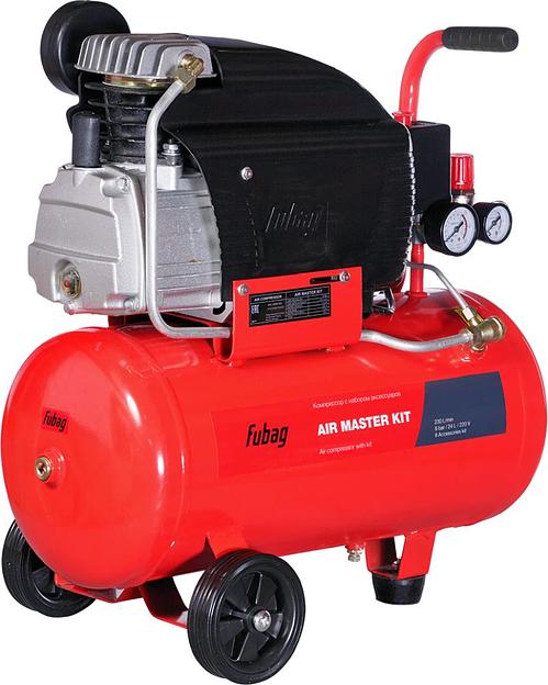Компрессор поршневой Fubag Air Master Kit 6 масляный 230л/мин 24л 1500Вт красный/черный фото 2