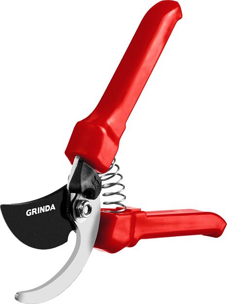 GRINDA G-33, 200 мм, закаленные лезвия, тефлоновое покрытие, пластиковые рукоятки, плоскостной секатор (40211) фото 4