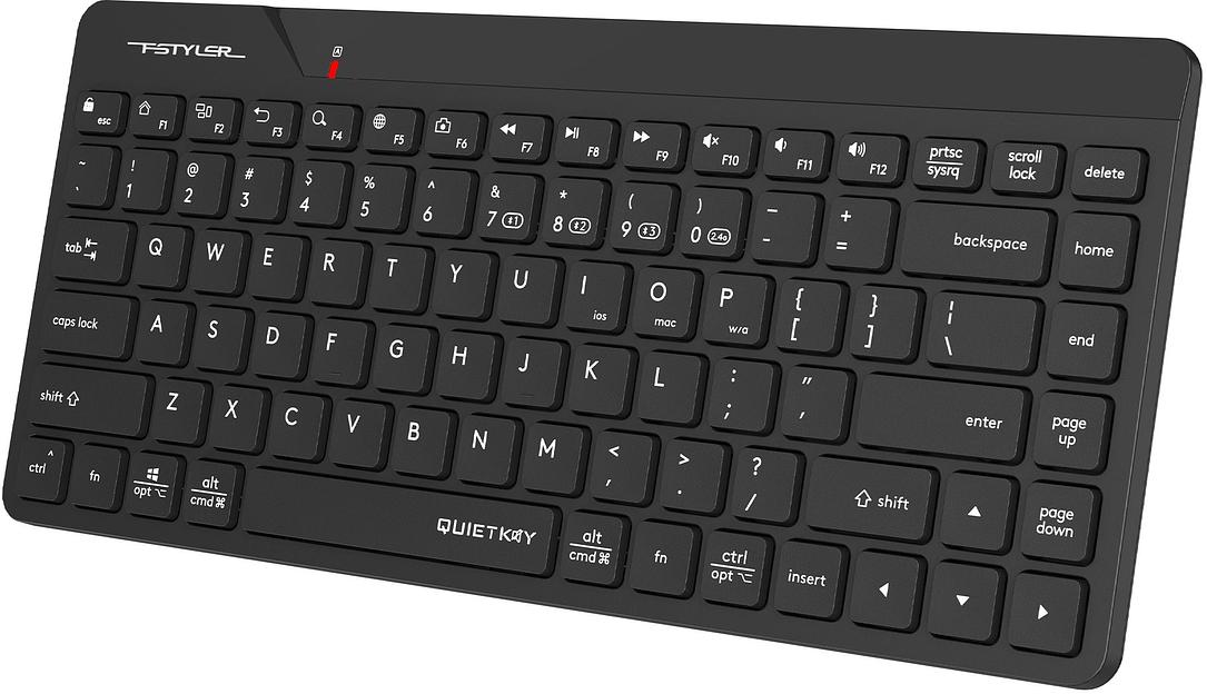 Клавиатура A4Tech Fstyler FBK22 AS черный USB беспроводная BT/Radio (FBK22 AS) фото 5
