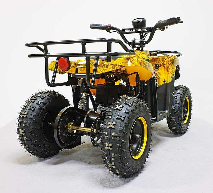 Квадроцикл GreenCamel Гоби K45 (36V 800W R6 Цепь) быстросъём, ножной тормоз, золотая осень фото 8