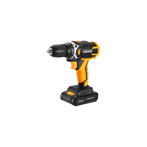 Дрель-шуруповерт DEKO Banger 20V One+, 1.5Ач, с одним аккумулятором [083-1042] фото 1