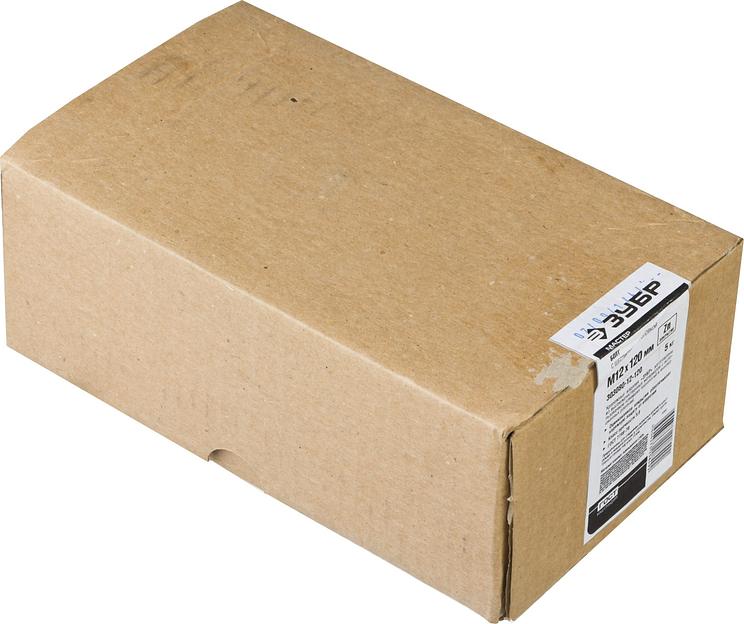 ЗУБР ГОСТ 7798-70, кл. пр. 5.8, M12 х 120 мм, цинк, 5 кг, болт (303080-12-120) фото 3
