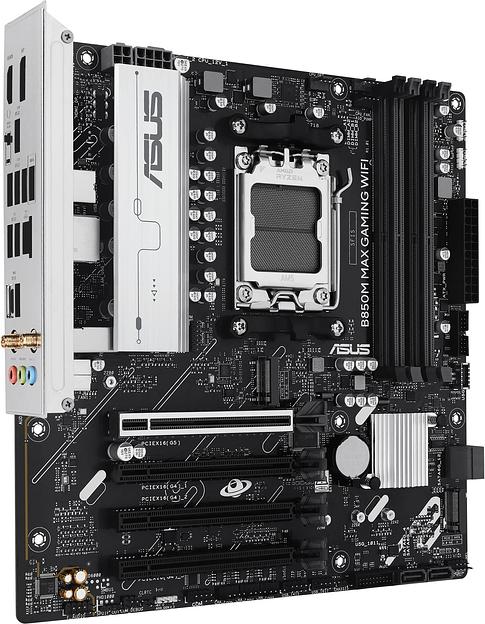 Материнская плата Asus B850M MAX GAMING WIFI SocketAM5 AMD B850 4xDDR5 mATX AC`97 8ch(7.1) GbLAN RAID+HDMI+DP фото 4
