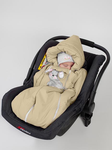 Комбинезон-конверт «Трансформер», Зима, Светло-бежевый арт 147шм (80 см) фото 4