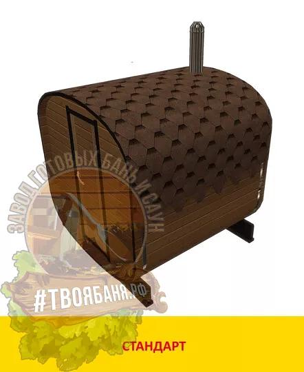 Квадро баня-бочка Сосна 2 м (1 отделение) фото 1