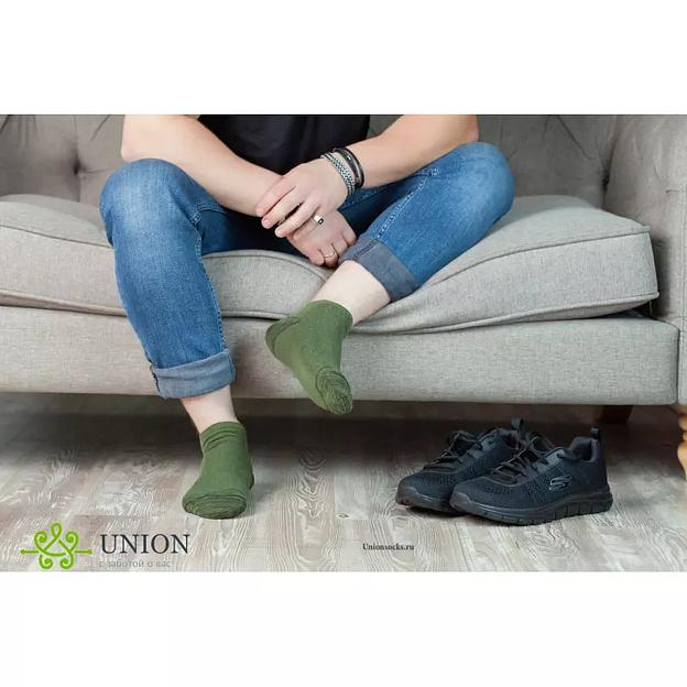 Носки мужские 10 пар «Хаки спорт» ОПТ фото 2