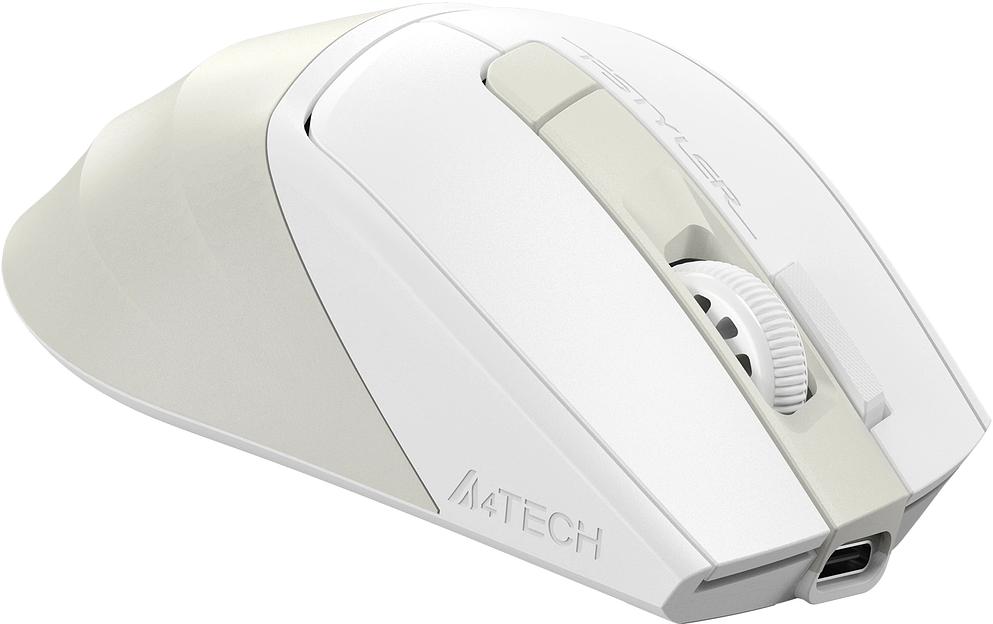 Мышь A4Tech Fstyler FG45CS Air2 бежевый оптическая (2000dpi) silent беспроводная USB для ноутбука (7but) фото 3