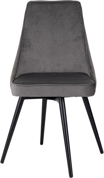 Стул для дома Бюрократ CH-K4_SP с повор.мех. т.серый Holland 18 металл черный на ножках (CH-K4_1/SP/HL18) фото 6