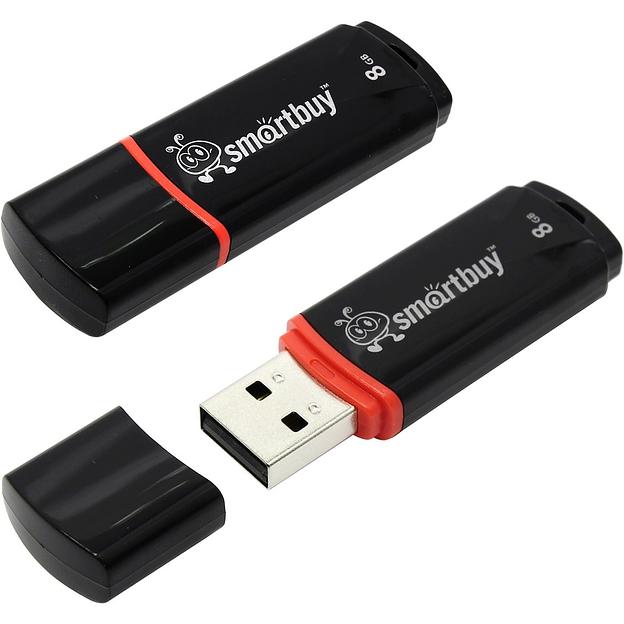Smartbuy USB Drive 8Gb Crown Black SB8GBCRW-K фото 1