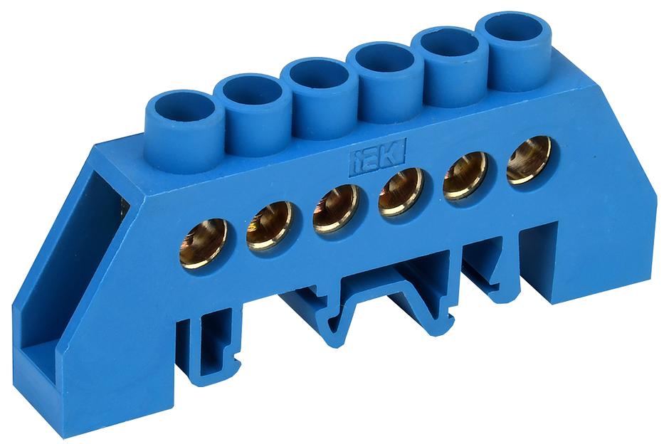 Iek YNN10-812-6DP-K07 Шина N "ноль" в комб DIN-изол "Стойка" ШНИ-8х12-6-КС-С ИЭК фото 1