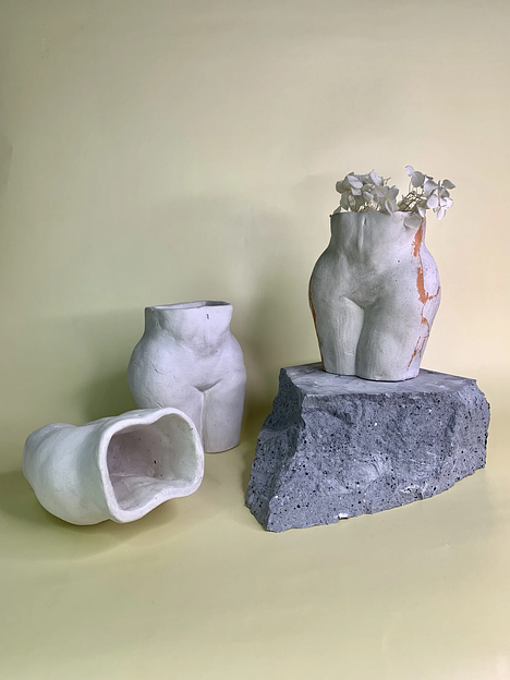 Ваза-подсвечник Missi из скульптурной смеси, опт фото 1