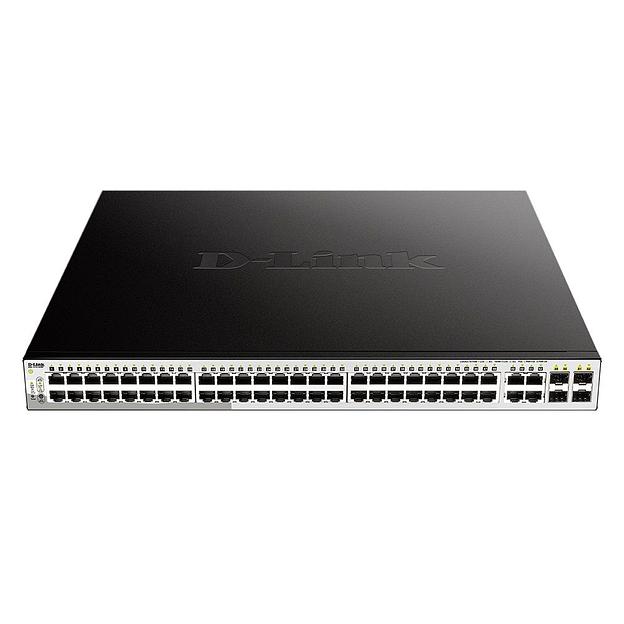 Коммутатор D-Link DGS-1210-52MP/FL1A 52G 48PoE+ 370W настраиваемый фото 2