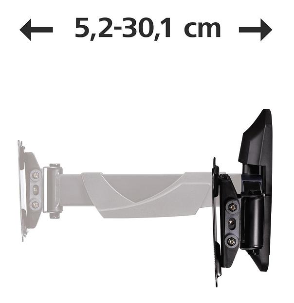 Кронштейн для телевизора Hama FULLMOTION черный 10"-26" макс.25кг настенный фото 8