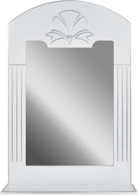 Зеркало-полка Аттика 75 DORATIZ 2711.122, белое, патина серебро фото 1