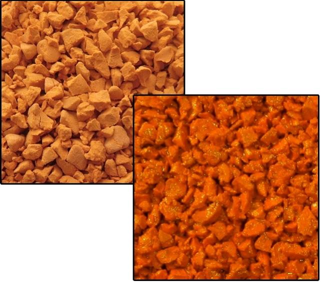 Резиновая крошка EPDM 0,6-1 мм оранжевая ОПТ фото 4