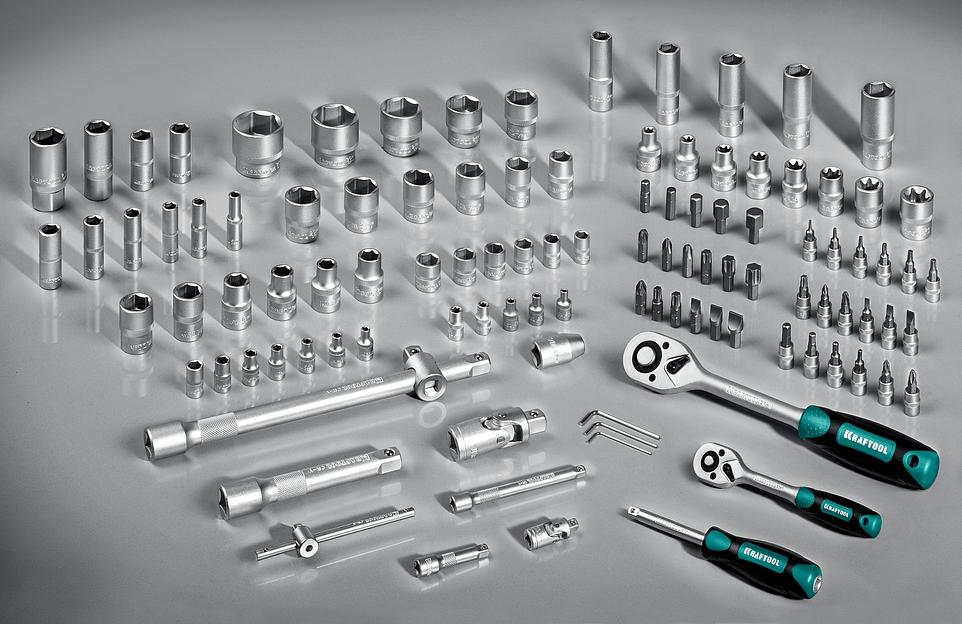 KRAFTOOL X-Drive 108, 108 предм., (1/2″+3/8″+1/4″), универсальный набор инструмента (27888-H108) фото 10