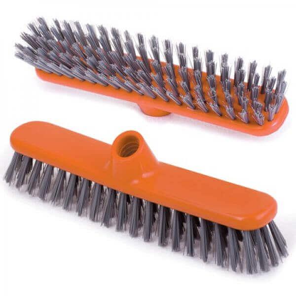 Щетка для уборки (скраббер), ширина 27 см, щетина 3,5 см, пластиковая, еврорезьба, IDEA, Россия (601321) фото 1