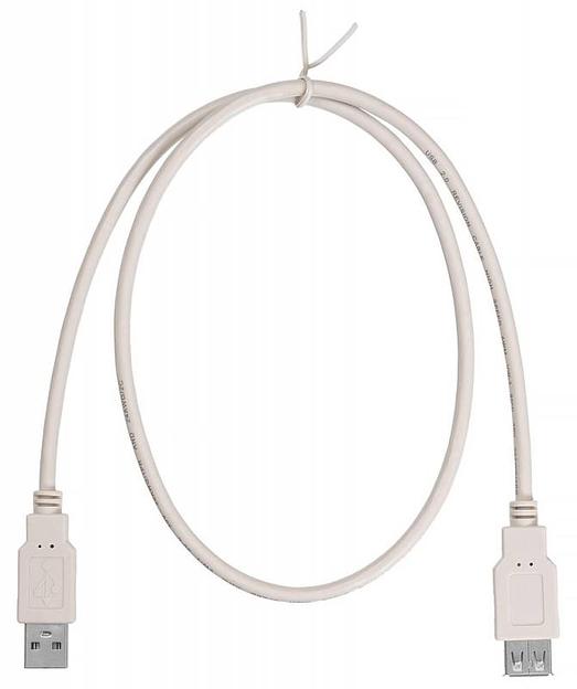 Кабель-удлинитель Buro USB2.0-AM-AF-0,75M USB A(m) USB A(f) 0.75м белый фото 2
