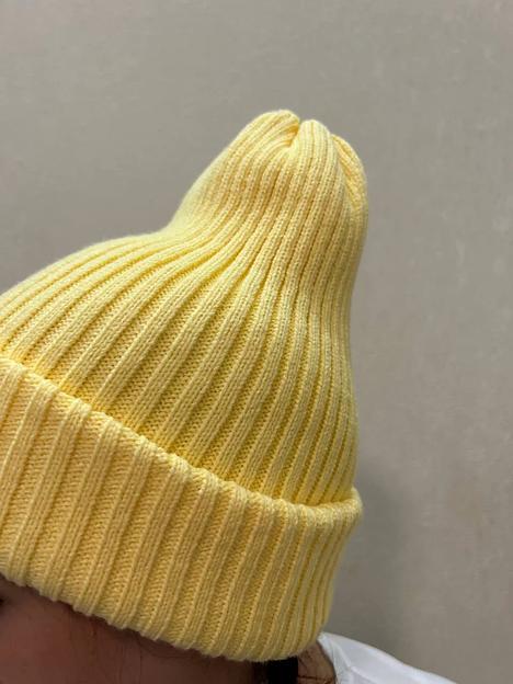 Шапка тыковка желтая ОПТ фото 3