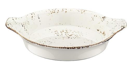 Блюдо для подачи 240*200 мм. овальное с ушками Грейн, форма Оптива /1/12/ фото 1