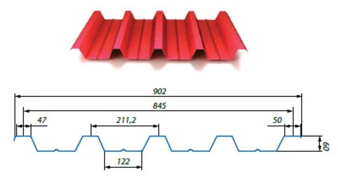 Профлист Pillaris оцинкованный с полимерным покрытием Н-114 фото 1