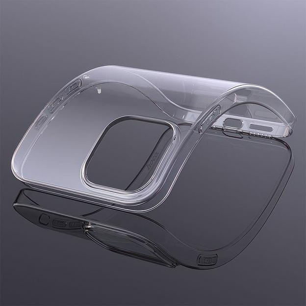 Чехол HOCO Light для Apple iPhone 15 Pro Max, TPU (прозрачный) ОПТ фото 2