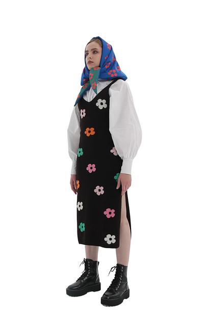 Утеплённая косынка «Танец. Вид сверху» фото 2