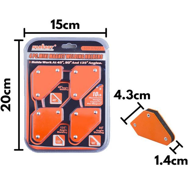 Набор магнитных держателей (4 шт, 4.5кг) Horusdy SDY-97823 фото 2