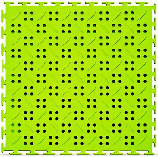 Canal – дренажное прочное покрытие, Цвет Салатовый RAL 6018, Толщина модуля 12 мм. фото 1