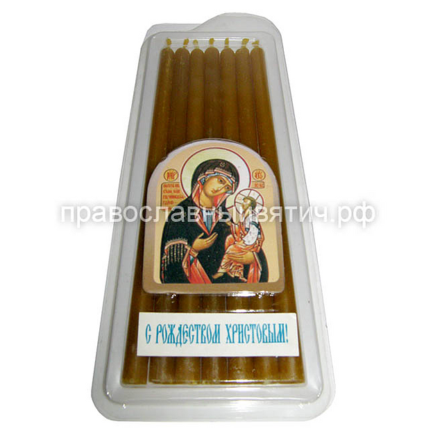 Свечи для домашней молитвы праздничные желтые опт фото 1