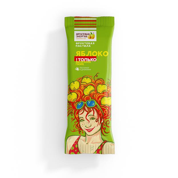 Фруктовая пастила «Яблоко» 30 г ОПТ фото 1