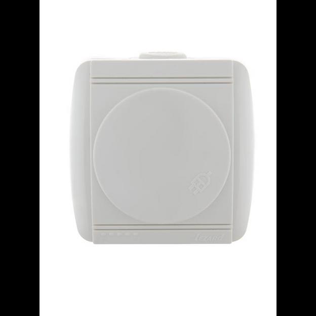 Розетка 1-м ОП Nata 16А IP20 с заземл. с защ. крышкой керамика бел. LEZARD 710-0200-123 фото 1