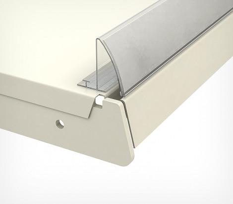 Профиль полочный закругленный PRO40 длина 1250 мм фото 1