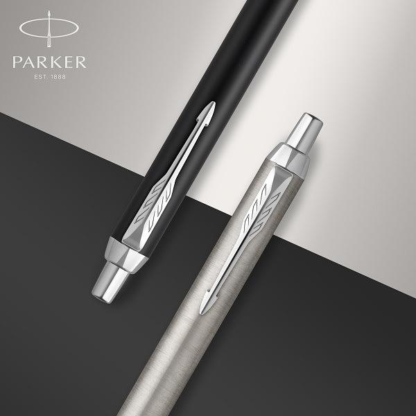 Ручка шариков. Parker IM Core (CW2150841) Stainless Steel CT M черн. черн. подар.кор.европод. фото 5