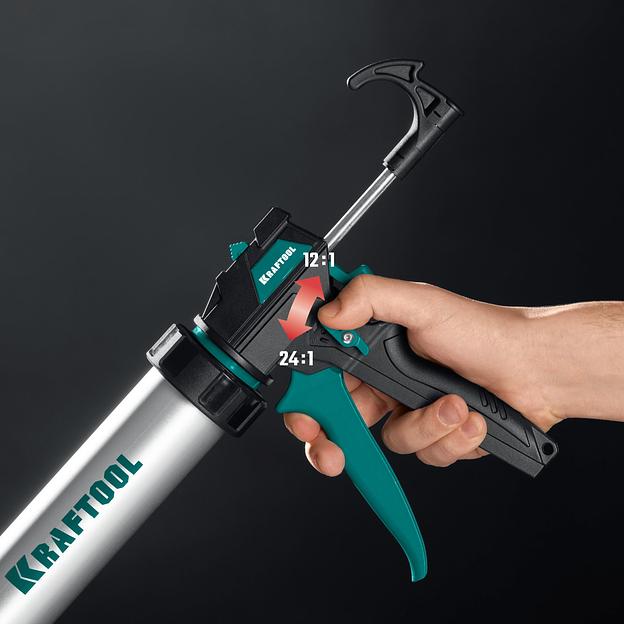 KRAFTOOL Ultra 310 мл, закрытый пистолет для герметика (06677-31) фото 7