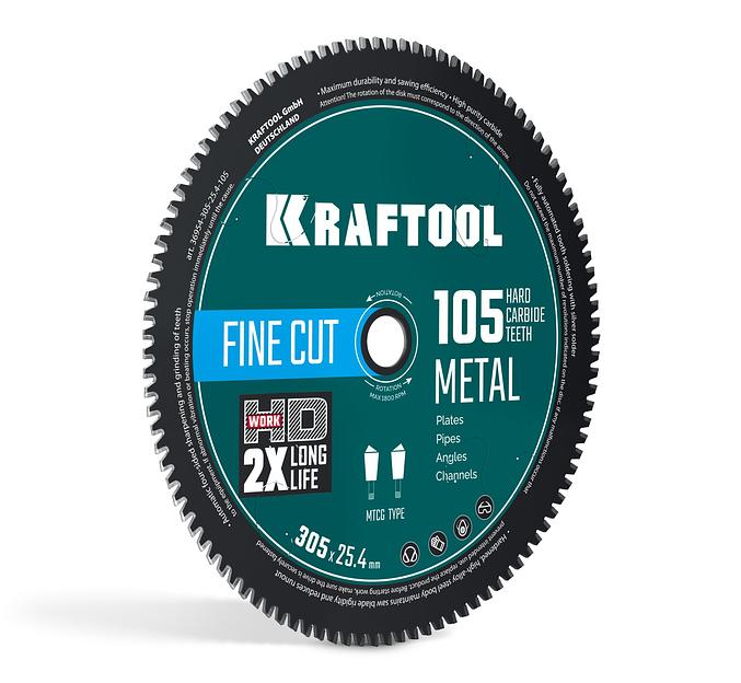 KRAFTOOL Metal Cut 305 х 25.4 мм, 105Т, диск пильный по металлу и стали (36954-305-25.4-105) фото 1