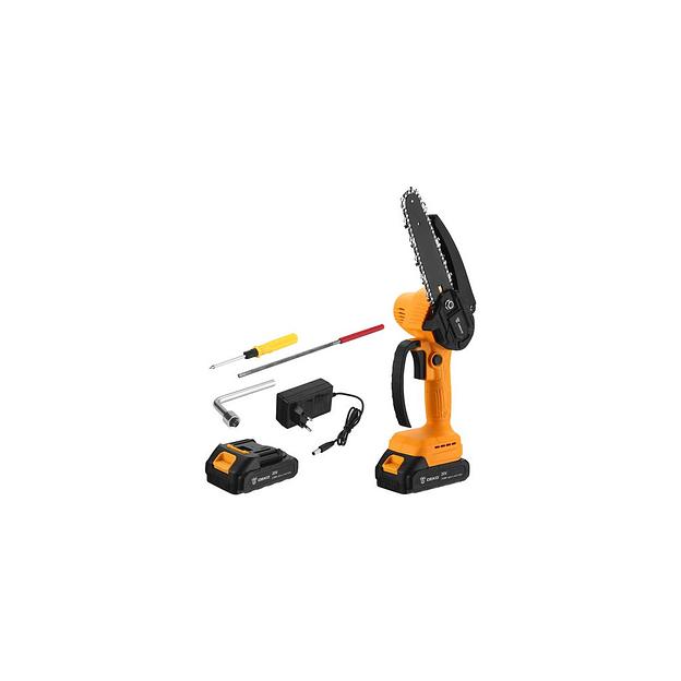 Цепная пила DEKO DKCHS 20-6, аккумуляторная, 20В, 2Ач, с двумя аккумуляторами [063-4309] фото 1