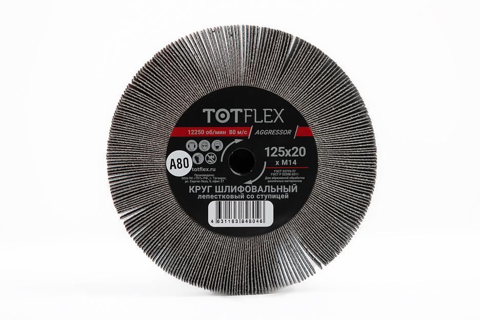 Круг лепестковый радиальный универсальный 125х20хМ14 А Р80 ОПТ фото 2