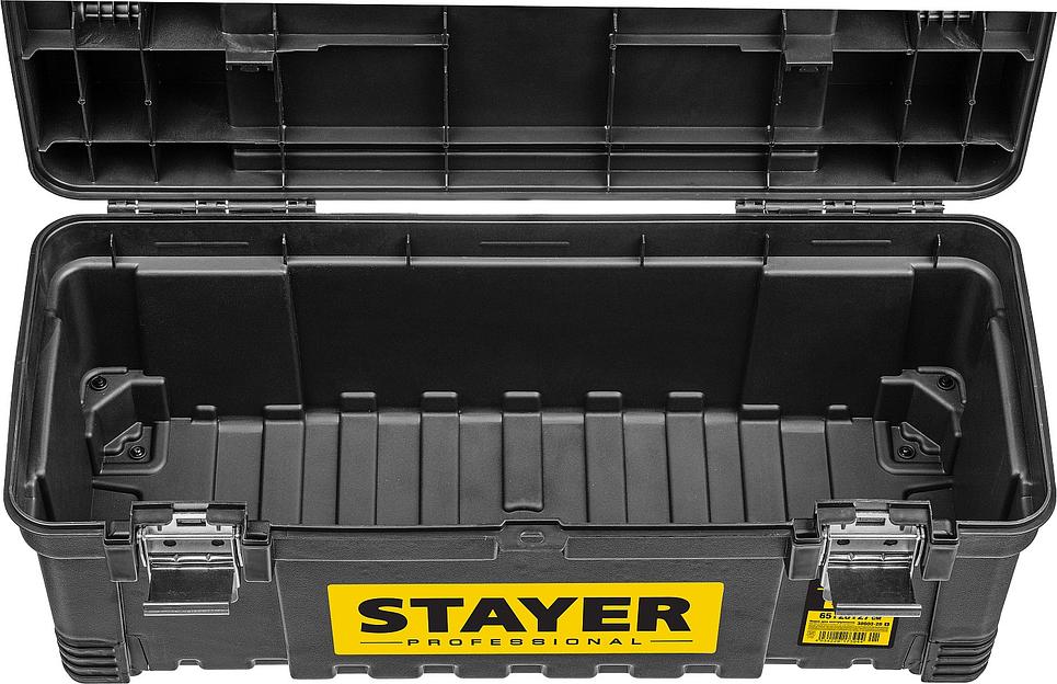 STAYER JUMBO-26, 650 x 280 x 270 мм, (26″), пластиковый ящик для инструментов, Professional (38003-26) фото 6