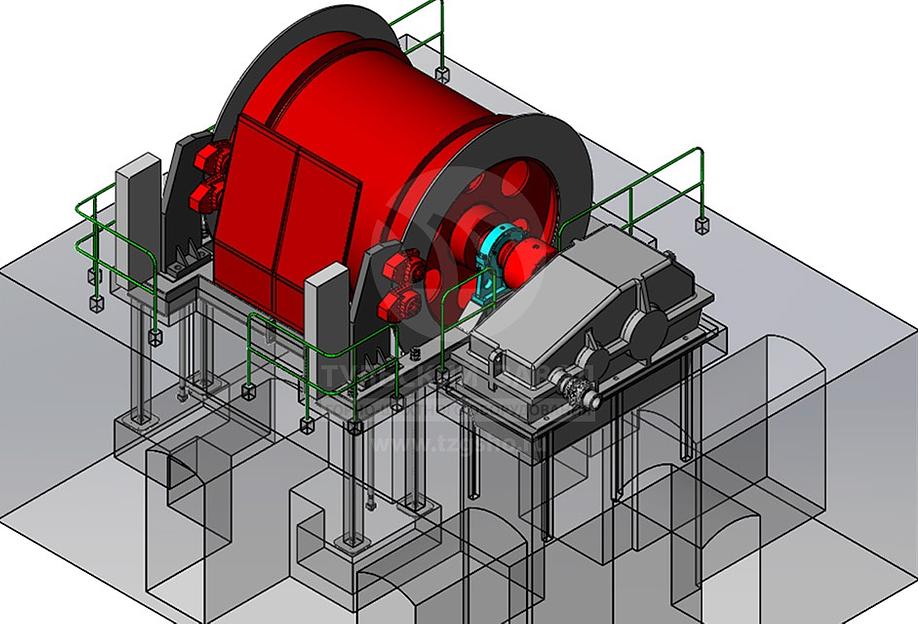 Шахтная подъёмная машина 2Ц-1.2×0.8 фото 3