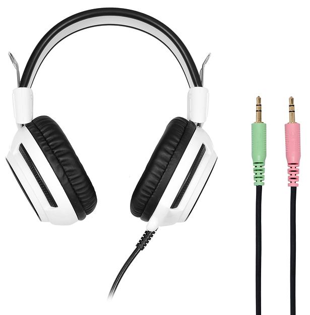 Наушники с микрофоном Оклик HS-G300 ARMAGEDDON белый/черный 2.3м мониторные оголовье (361558) фото 7